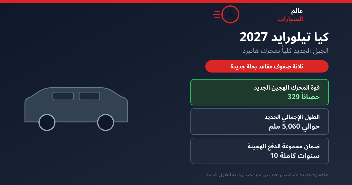 كيا تيلورايد 2027